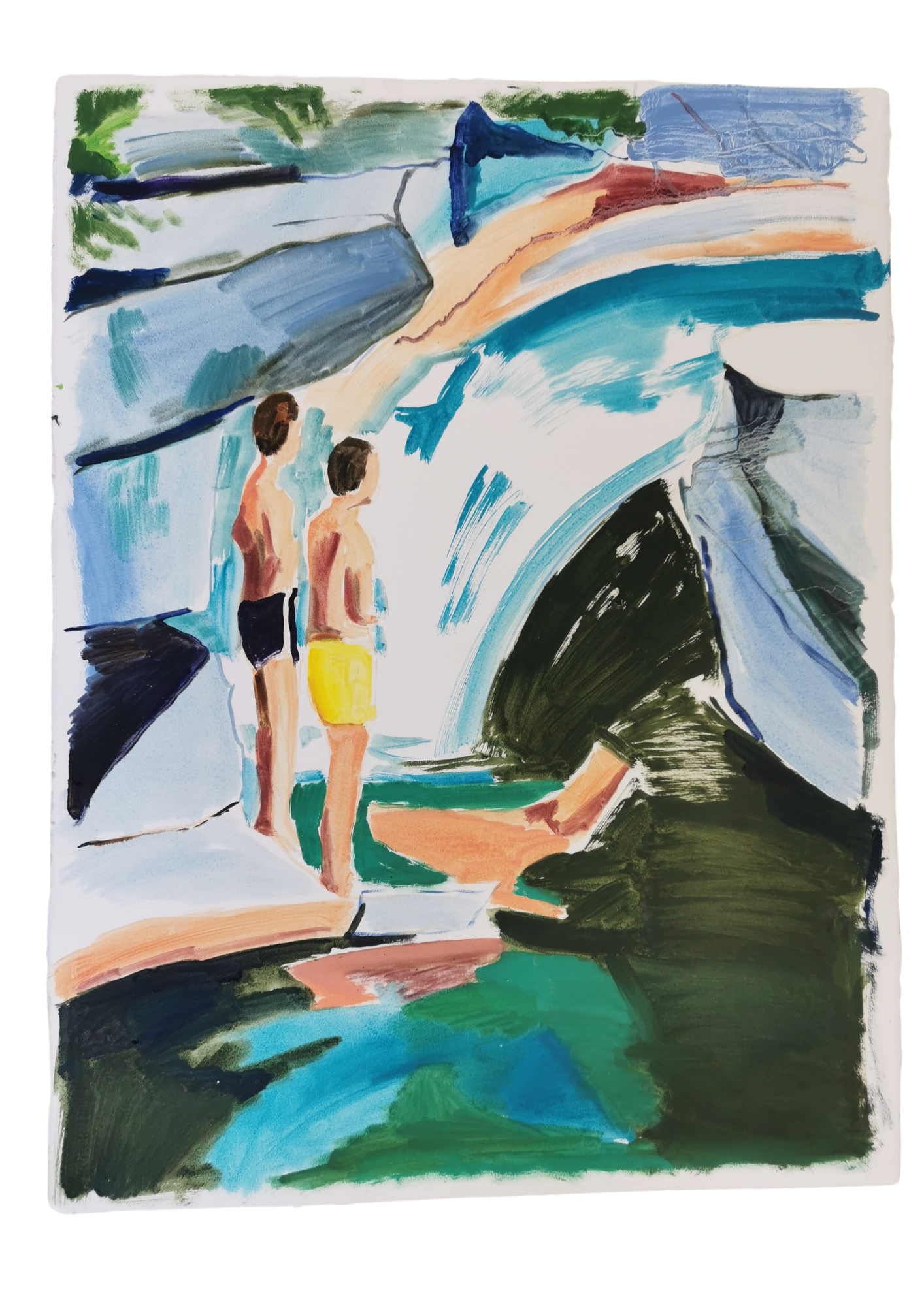 BOYS BY THE LAKE