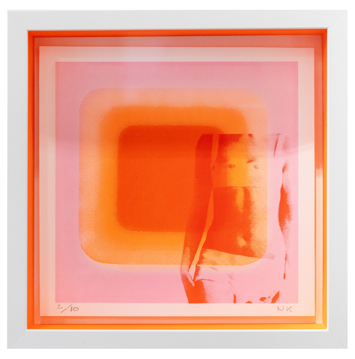 'Walk on the Bright Side' original hand pulled silk screen print by Nathalie Kingdon Limited Edition of 21