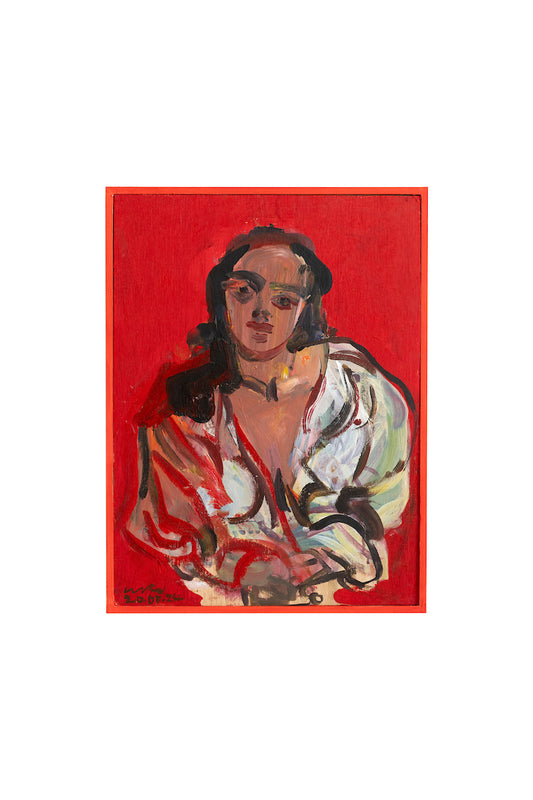 RED BLOUSE, by Luke Hannam