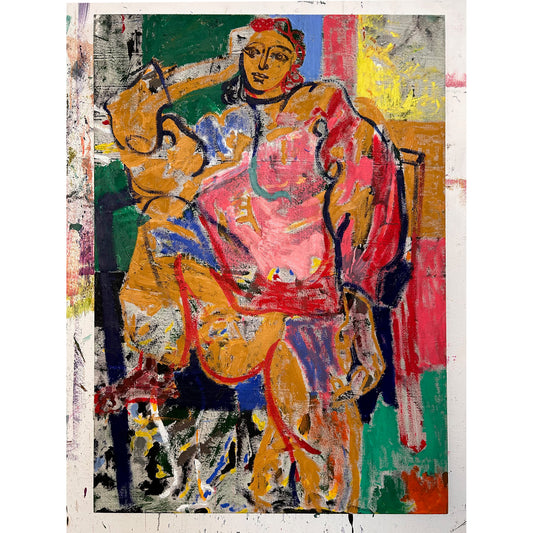 GIRL WITH ARM THROUGH LEG, by Luke Hannam