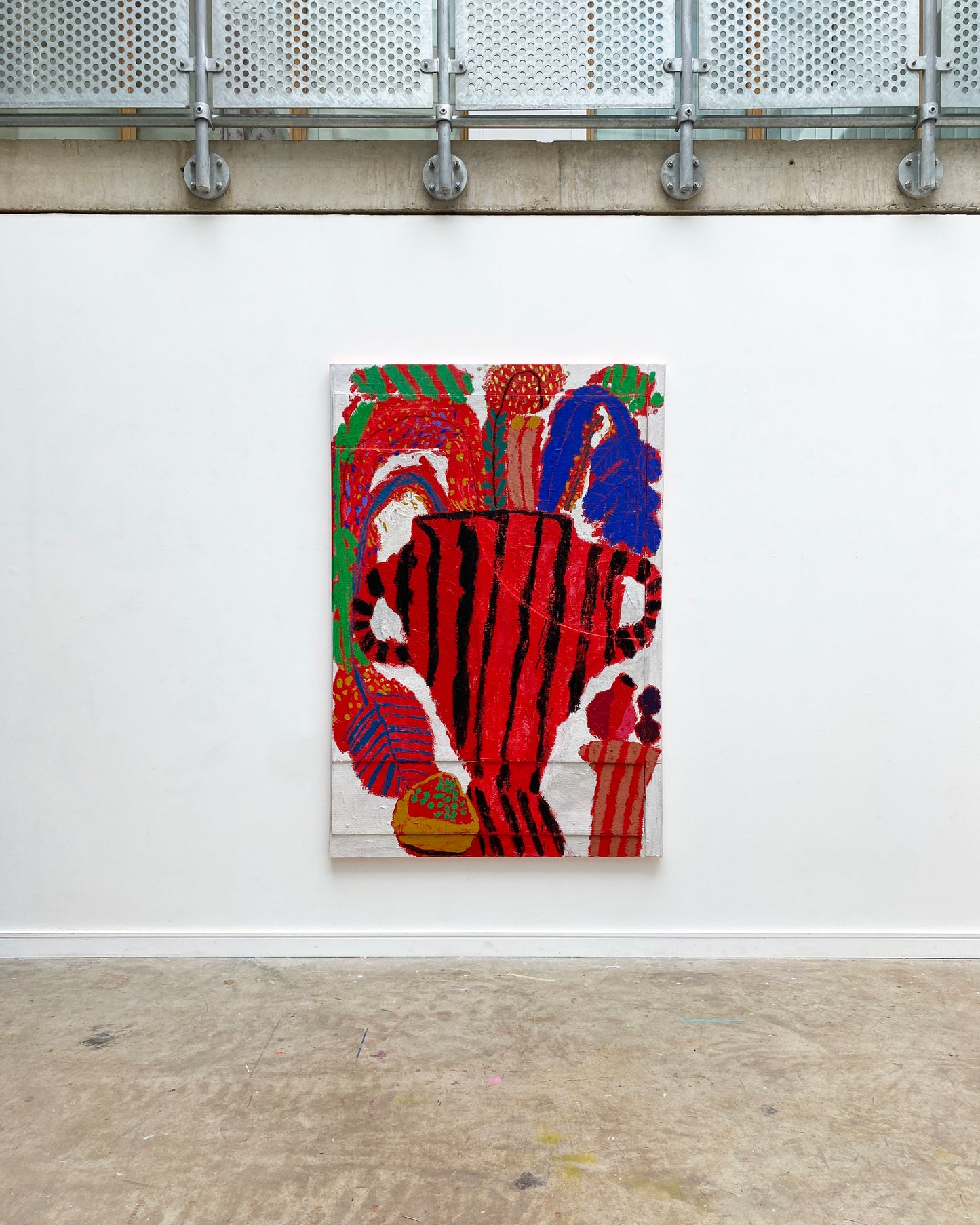 MIMOSA ON RED 1, by Rosa Roberts