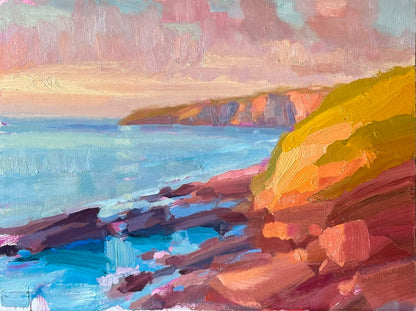 Golden Light, Still Waters, Cornwall, by Lucy Kent