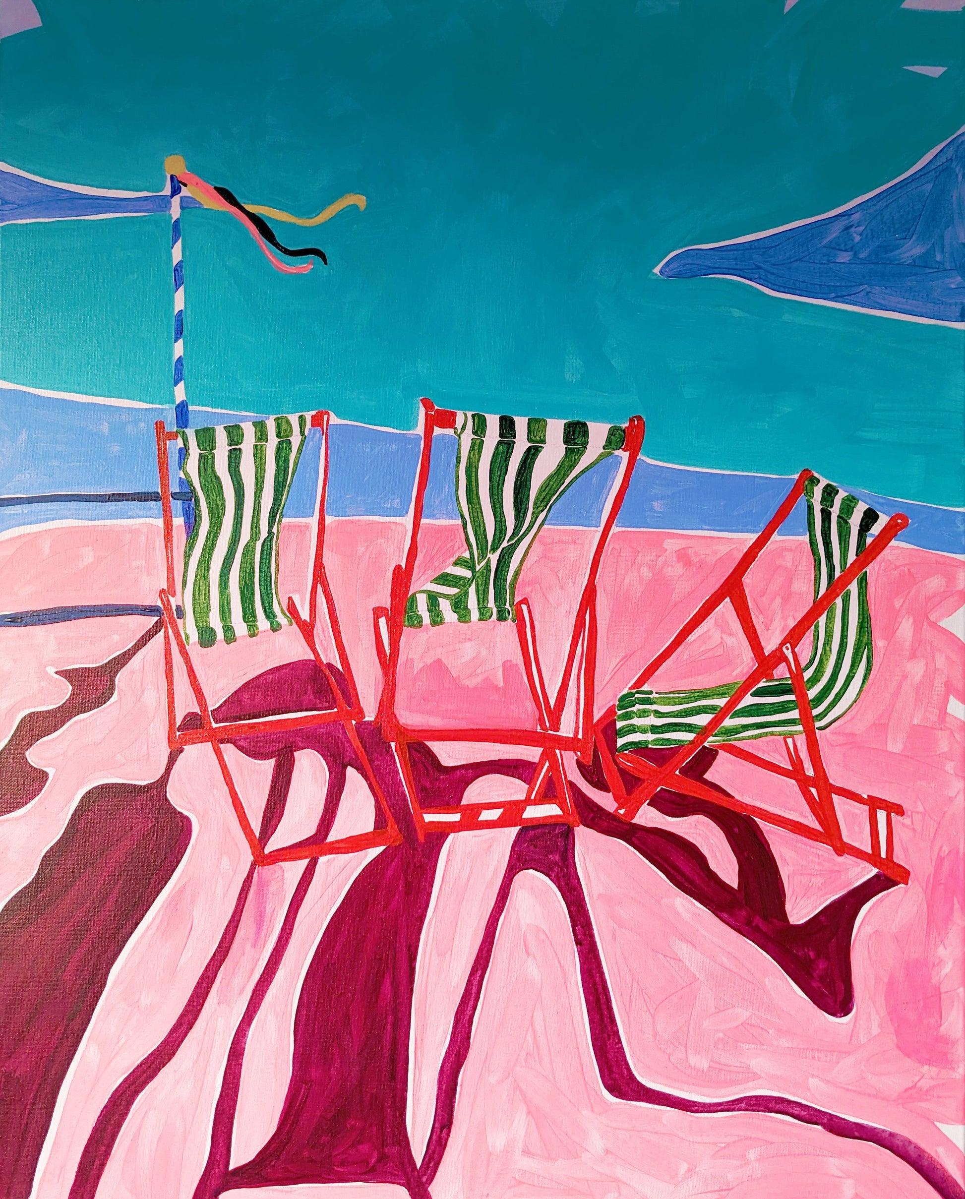 'Goat Ledge Deck Chairs' by Elizabeth Power