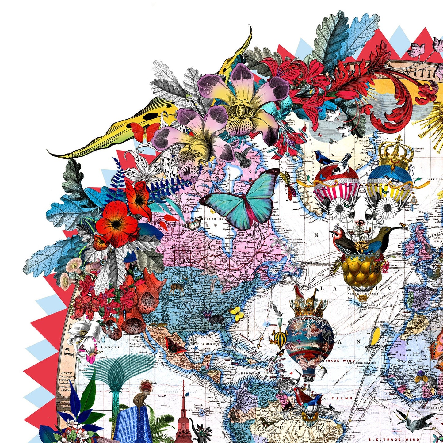 Hringlaga Heimskort - World Aedificia, by Kristjana S Williams