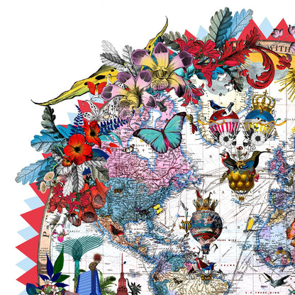 Hringlaga Heimskort - World Aedificia, by Kristjana S Williams