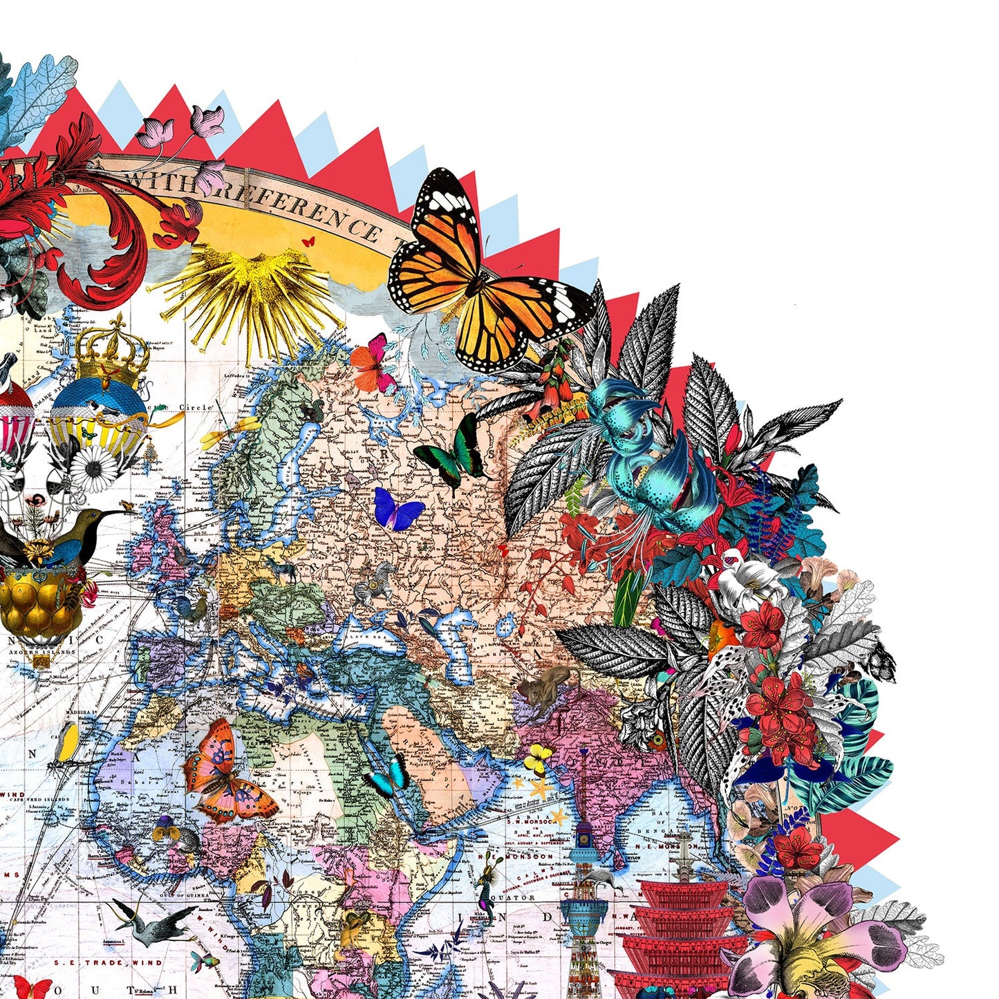 Hringlaga Heimskort - World Aedificia, by Kristjana S Williams