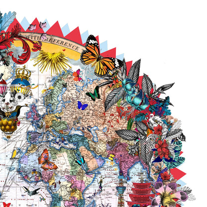 Hringlaga Heimskort - World Aedificia, by Kristjana S Williams