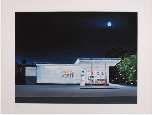 'Palm Beach Liquor Store' giclee print on Hahnemuhle Fine Art paper by Emma Loizides. Americana Print