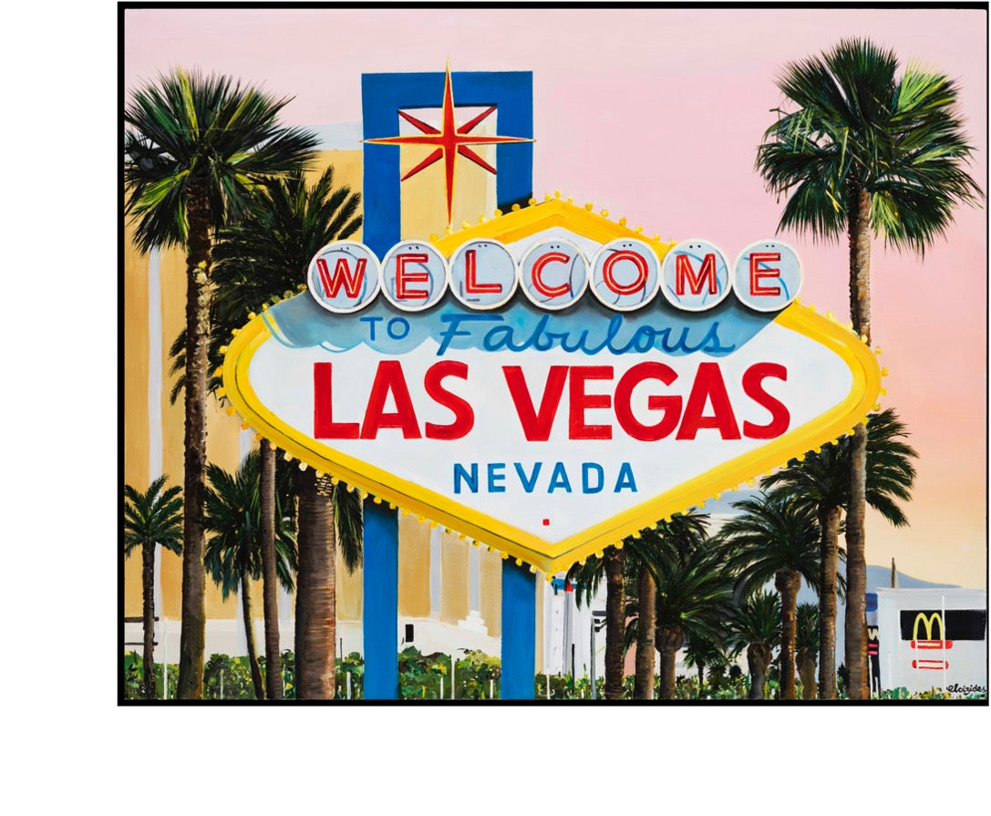 'Pink Vegas' giclee print on Hahnemuhle Fine Art paper, signed & numbered with certificate of authenticity by Emma Loizides